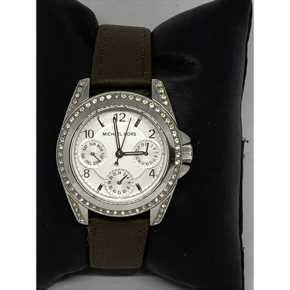 Michael Kors Blair MK5612 Women's Brown Leather Analog Quartz Wrist Watch HO447 - Picture 1 of 12